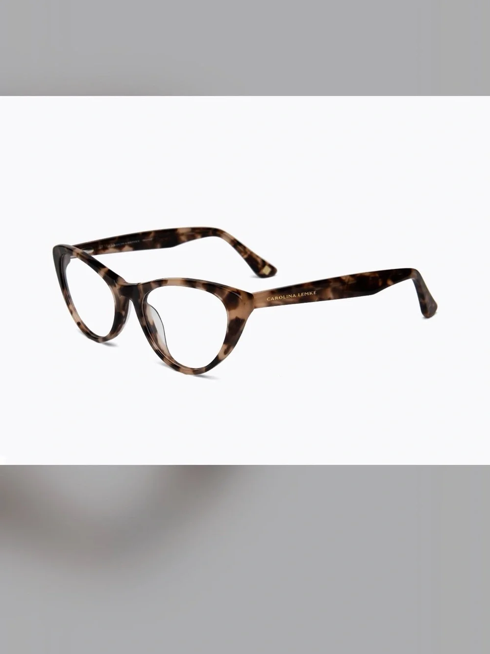 Carolina Lemke Women’s Tortoiseshell Cat-Eye Glasses - Brown